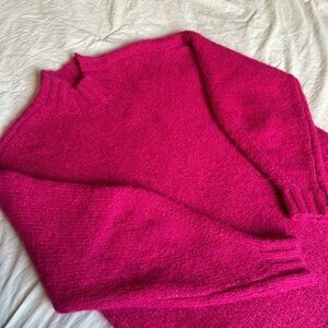 Hot Pink Pistola Oversized Sweater